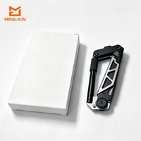 Couteau pliant multifonction en acier inoxydable, mousqueton, portable pour l'extérieur, EDC, camping, outil multi-usage