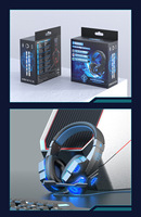 Casque de jeu filaire circum-auriculaire avec suppression active du bruit, câble de 2,2 m pour ordinateurs portables - Vente en gros usine