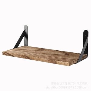 Wall <b>Shelves</b> Solid Wood Rectangle Wall Mounted Type Durable Multipurpose Decorative <b>Racks</b> - Product Image 5