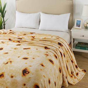 Manta de Franela Personalizada con Diseño de <span class=keywords><strong>Pizza</strong></span> Tortilla, Manta Redonda con Estampado Divertido de Comida para Decoración del Hogar y Regalo - Product Image 2