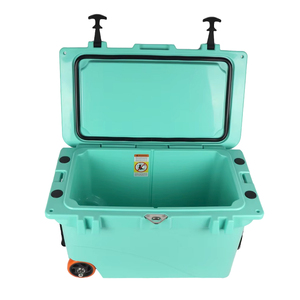 45qt không thấm nước thân thiện với môi câu cá Kayak cắm trại hộp mát Bluetooth loa và dẫn ánh sáng Băng hộp với bánh xe - Product Image 4