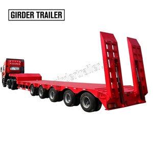 重荷重多軸9軸油圧リフティングサスペンションステアリングシステム搭載ローボーイセミトレーラー販売中 - Product Image 2