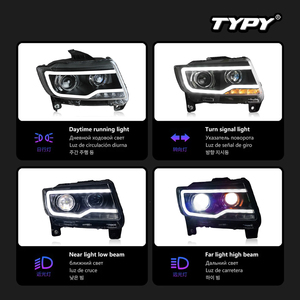 Kit de conversion de lentilles LED pour feux de jour et clignotants TYPY pour Jeep Compass 2011-2016 - Product Image 4