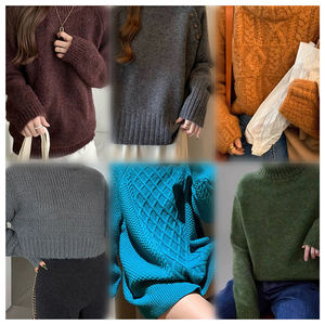 Emballage de vêtements mixtes de style de mode GZ Rare Box Cable Knit Sweater, Factory Direct Sale Popular Design Stone Iceland Sweater - Product Image 5