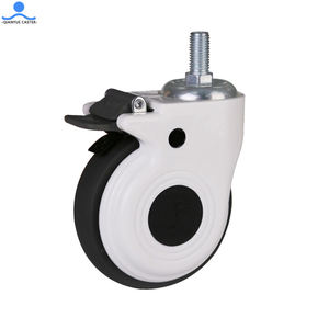 Haste de fio giratória, plástico tpr 3 4 5 polegadas durável com freio médico <span class=keywords><strong>castor</strong></span> rodas de cama do hospital - Product Image 1