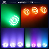 Projecteur LED Par DMX512 24x RGBW 4-en-1, RGBWA 5-en-1, RGBWAUV 6-en-1 pour Scène, Mariage, DJ, Fête, Disco - Vente en Gros