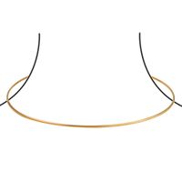Collier ras du cou classique en acier inoxydable plaqué or 18 carats, style simple, non ternissant, vente en gros
