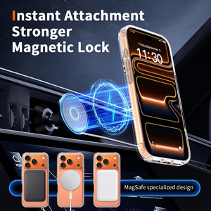 <span class=keywords><strong>Coque</strong></span> Magnétique de Haute Qualité pour <span class=keywords><strong>iPhone</strong></span> 17 <span class=keywords><strong>Pro</strong></span> Max avec Dos Transparent Anti-rayures Anti-jaunissement de 2mm et Airbags Intégrés - Product Image 3