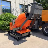 Herstellerfertiger Raupenmobiler Selbstladender Betonmischer 0,5m3 Benzin Diesel Mini Kleiner Zementmischwagen zum Verkauf