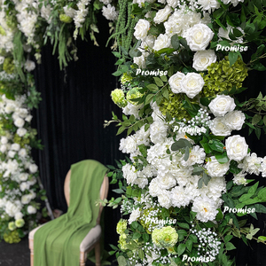 Promesse de décorations de mariage géantes tailles personnalisables en usine arc de fleurs artificielles pour les événements de fête de mariage - Product Image 2