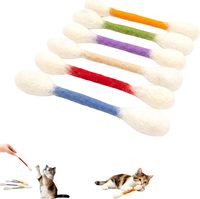 Jouet géant en feutre pour chat, en forme de coton-tige, durable, avec cordes à mâcher et à griffer, pour l'exercice et l'interaction contre l'ennui
