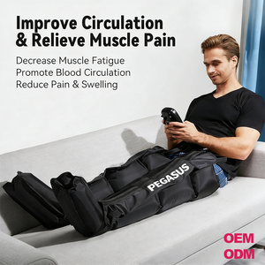 Meistverkaufte Physiotherapie-Luftkompressions-Erholungsbeinmassagegerät-Stiefel mit Manueller Kabelsteuerung zur Schmerzlinderung - Product Image 2
