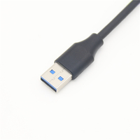PD65W USB tipo C a USB 3,0 Cable negro Pvc Cable estándar personalizado 3a Cable Usb móvil de carga rápida Stock Rohs