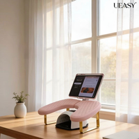 Coussin de main professionnel en forme de U pour nail art avec support plat, étanche en PU, support de téléphone réglable, accessoires de table pour salon