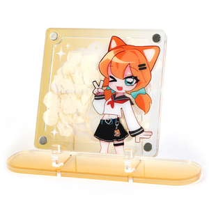 Supporto Magnetico in Acrilico Personalizzato per <span class=keywords><strong>Anime</strong></span> e Fiori Pressati - Product Image 1
