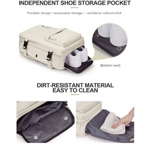 Sac à dos de voyage grand et durable, échantillon gratuit, sac à dos pour chaussures et isolation thermique pour femmes, sac à dos imperméable pour la nuit - Product Image 4