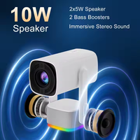 Projecteur intelligent portable mini pour la maison K2 Android 11, prend en charge la vidéo 720P, WiFi 5G, BT, LED, avec batterie - Projecteur K2.