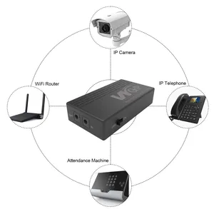 WGP UPS Router WiFi Backup 2A Fuente de batería Banco de energía DC 9V 12V 5V mini UPS para enrutador Wifi