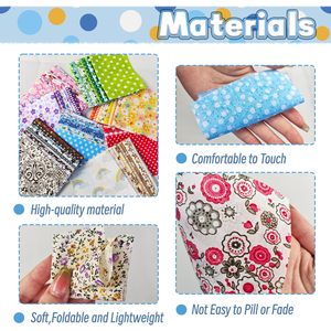 Cuadrados de tela de algodón pre-cortados para manualidades, bloques de cuarto de cuadrado para patchwork y costura DIY - Product Image 4