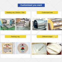 Machine automatique à petit prix pour la fabrication de lumpias philippins, de petites crêpes pakistanaises et de rouleaux de printemps, livrée à Shanghai