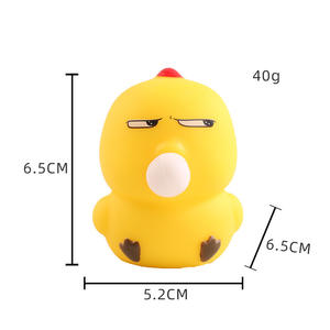 Piccolo giallo pollo lento rimbalzo Anti-Stress artefatto di decompressione pizzicamento Spit Bubble giocattolo per fascia di età da 5 a 7 anni - Product Image 5