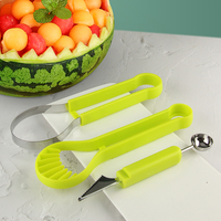 Watermeloen Schepje Meloen Baller Set 3 In 1 Fruitsnijders Vormen Voor Kinderen