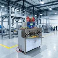 Machine de remplissage et de scellage de sachets de jus de fraise à 8 buses