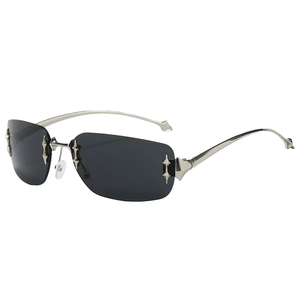 Fashion Star <b>Square</b> Trendy <b>Sunglasses</b> for Women UV400 Rimless Shades with PC <b>Frame</b> - Product Image 1