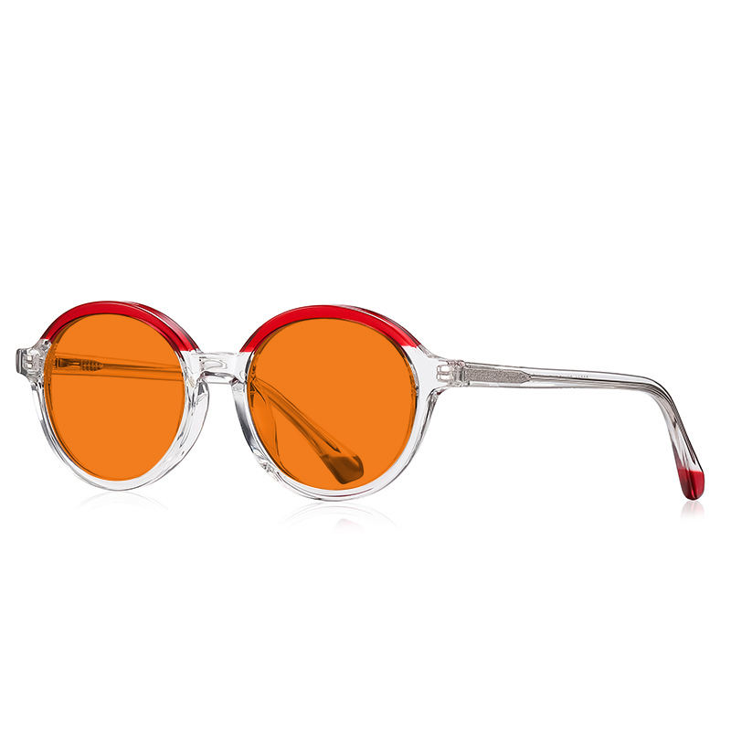 Transparent red/orange