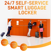 Casier à bagages intelligent personnalisable Oem/Odm Armoire à bagages intelligente en libre-service pour gares ferroviaires aéroports
