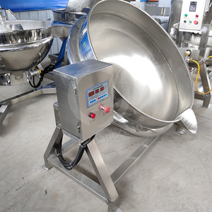 Đại Dương Điện Marmita De Coccion Mermelada 500 L Hơi Nước Khí LPG Nghiêng Bọc Ấm Đun Nước Nồi Với Khuấy - Product Image 5