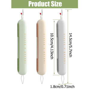 Special Multi-Functional Metal Needle <b>Threading</b> <b>Tool</b> for Seniors Small Round Hand Sewing Thread Picker Remover for Knitting Home - Product Image 4