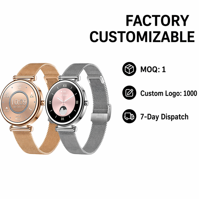 I109 Rose Gold Elegant Ladies Smart Watch, BT Call, Multi Health Monitor, Stylish Wristwatch, Support Custom Logo & Color Box