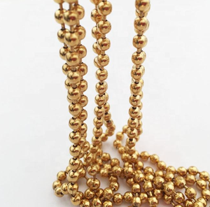 <span class=keywords><strong>Rideau</strong></span> à chaînes en billes dorées - Séparateur décoratif au toucher frais pour les intérieurs modernes et les événements - Product Image 5