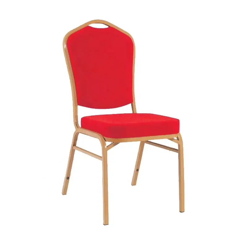 โรงงานโดยตรงสีแดงเก้าอี้จัดเลี้ยงราคาเหล็กสวดมนต์ในเก้าอี้โรงแรม