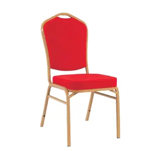 공장 직접 붉은 연회 의자 스틸기도 호텔 의자