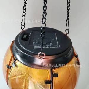 Solar Powered Flame Hot Air <b>Balloon</b> Lamp Glass Outdoor Garden <b>Decorative</b> Light - Product Image 3