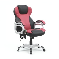 Chaise de travail pivotante en cuir Pu de bureau ergonomique réglable à dossier haut avec accoudoirs canapé de patron d'ordinateur de bureau