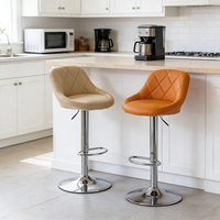 Tabouret de bar moderne minimaliste avec dossier, pour comptoir de bar, comptoir de réception, caissier, vente en gros par le fabricant