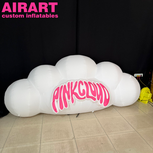 Nube Inflable Blanca para Decoración de Centros Comerciales y Exposiciones, Impresión Gratuita de Logotipo o Eslogan, Nube Inflable de 3m de Ancho - Product Image 1