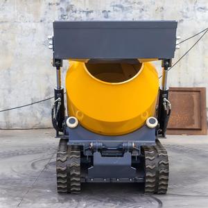 Hormigonera sobre orugas, mini tanque de mezcla hidráulico autopropulsado, mezcladora de cemento de pista de alta carga para construcción - Product Image 6