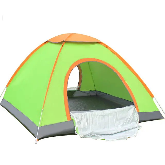 Camping récréatif en plein air monocouche 3-4 personnes tente dôme imperméable pare-vent