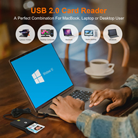 Lector de Tarjetas ZOWEETEK ISO 7816 EMV, Lector y Escritor USB Inteligente, Lector de Tarjetas con Chip, Lector de Tarjetas de Crédito Portátil para Pagos en Computadoras Portátiles y PC