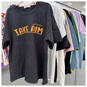 Vente directe d'usine en gros de t-shirts à col en V pour hommes, vêtements en stock, Ropa De Hombre, livraison aléatoire de t-shirts pour hommes de haute qualité - Product Image 1