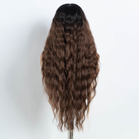Perruque synthétique tressée Lace Front pour femmes noires, pré-épilée, blonde, résistante à la chaleur, petite taille de bonnet
