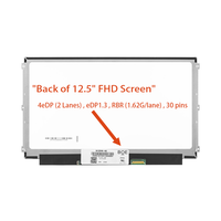 Layar LCD IPS 12,5 Inci BOE NV125FHM-N62 Baru untuk Laptop E7240/E5250/E7270/E7250
