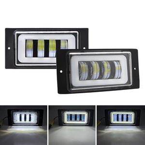 ไฟเดย์ไลท์ LED ขนาด 6 นิ้ว 40 วัตต์ สีขาวอำพัน สำหรับรถยนต์ Lada 2110-<span class=keywords><strong>211</strong></span>, Kamaz และ Niva Chevrolet - Product Image 2