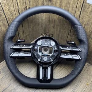 Volante de Fibra de Carbono YLD para <span class=keywords><strong>Mercedes</strong></span> Benz A35 C63 C43 E53 E63 G63 G500 G55 AMG GT S63 GLE63 GLA45 W223 - Product Image 6