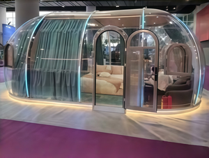 Casa Burbuja Transparente, Domo Geodésico de PC de Alta Resistencia para 2 Personas, Glamping de Lujo con <span class=keywords><strong>Cortinas</strong></span> de Baño - Product Image 2