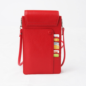 Sacs de téléphone portable en cuir véritable, étui de téléphone avec longue poignée pour les femmes sac de téléphone à bandoulière Titulaire de la carte - Product Image 5